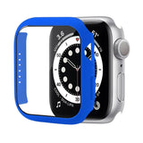 Shockproof PC Protective Case with Tempered Glass Film, For Apple Watch Series 9 / 8 / 7 41mm, For Apple Watch Series 9 / 8 / 7 45mm, For Apple Watch Series 8 / 7 41mm