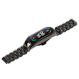 Seven-beads Stainless Steel Replacement Strap Watchband, For Xiaomi Mi Band 6 / 5, For Xiaomi Mi Band 4 / 3