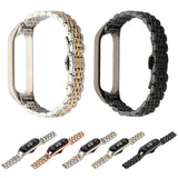 Seven-beads Stainless Steel Replacement Strap Watchband, For Xiaomi Mi Band 6 / 5, For Xiaomi Mi Band 4 / 3