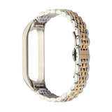 Seven-beads Stainless Steel Replacement Strap Watchband, For Xiaomi Mi Band 6 / 5, For Xiaomi Mi Band 4 / 3