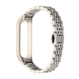 Seven-beads Stainless Steel Replacement Strap Watchband, For Xiaomi Mi Band 6 / 5, For Xiaomi Mi Band 4 / 3
