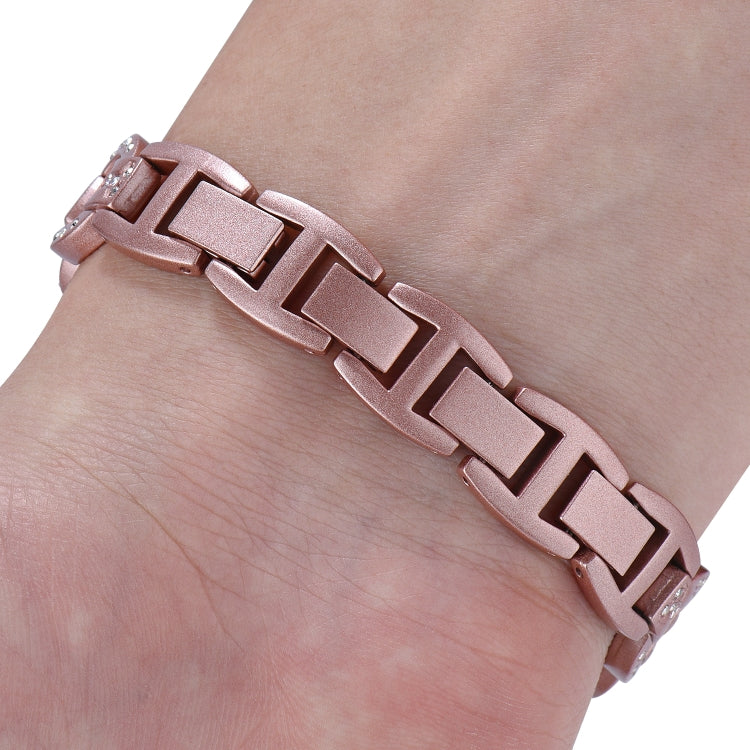 8-shaped Diamond Alloy Replacement Strap Watchband, For Xiaomi Mi Band 6 / 5, For Xiaomi Mi Band 4 / 3