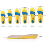 086 PU Silicone Sweat-absorbent Breathable Shock-absorbing Sports Full Shoe Pads Cuttable Increase Insole, 35-36, 37-38, 39-40, 41-42, 43-44, 45-46