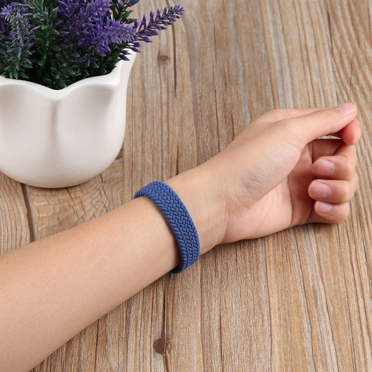 Small Waist Single Loop Nylon Braid Replacement Watchband For Apple Watch Series, XS 130mm, XS 135mm, 7 41mm / 6&SE&5&4 40mm / 3&2&1 38mm