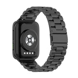 Stainless Steel Three-beads Replacement Strap Watchband, For OPPO Watch 2 42mm, For OPPO Watch 2 46mm