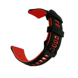 Universal Double Color Silicone Replacement Strap Watchband, 20mm, 22mm