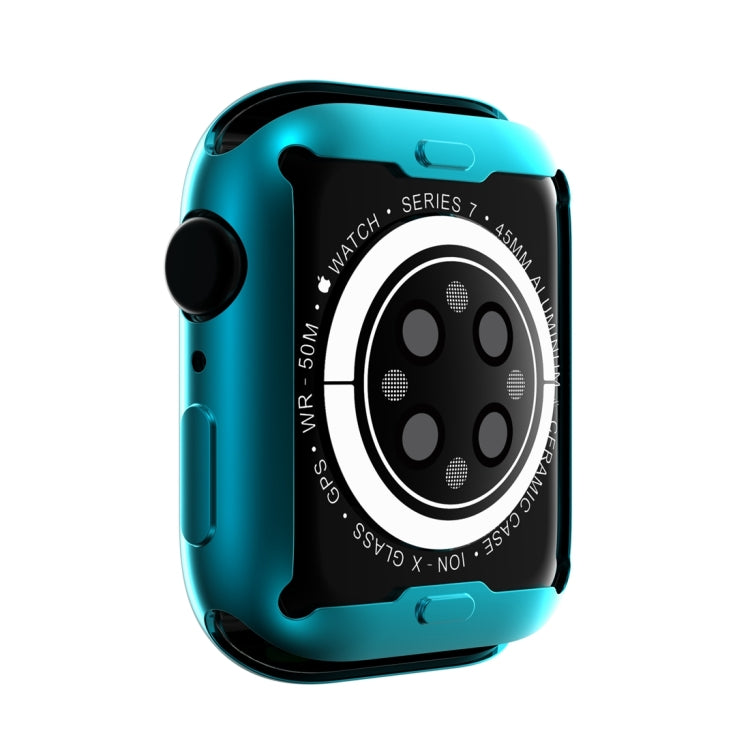Shockproof TPU All-inclusive Electroplate Protective Case, For Apple Watch Series 9 / 8 / 7 41mm, For Apple Watch Series 9 / 8 / 7 45mm
