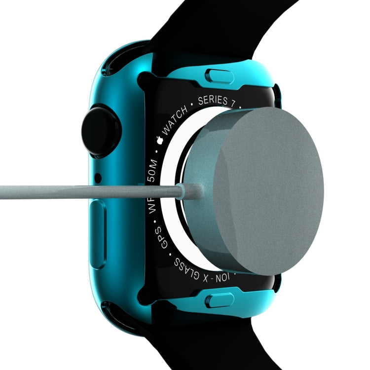 Shockproof TPU All-inclusive Electroplate Protective Case, For Apple Watch Series 9 / 8 / 7 41mm, For Apple Watch Series 9 / 8 / 7 45mm