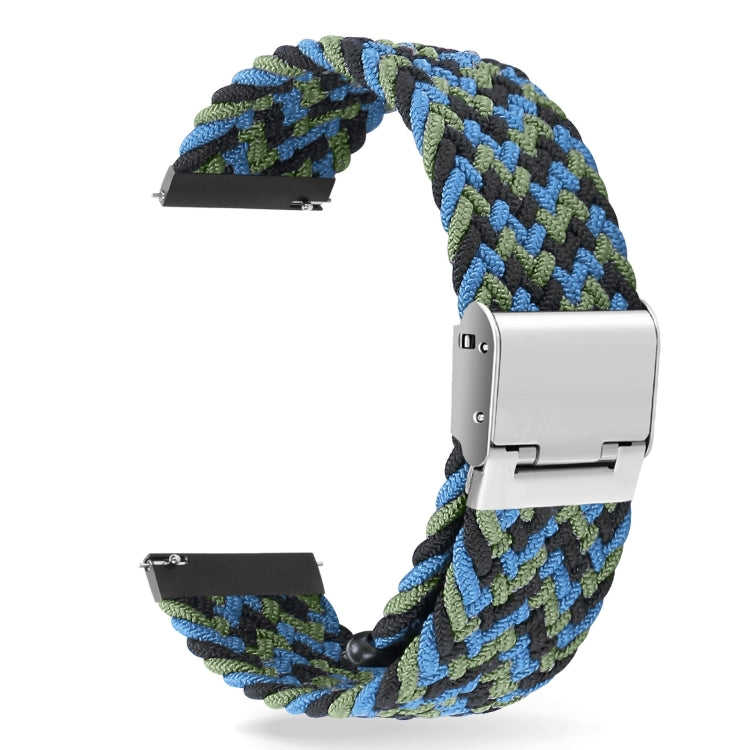 22mm Universal Nylon Braided Metal Buckle Strap, 22mm
