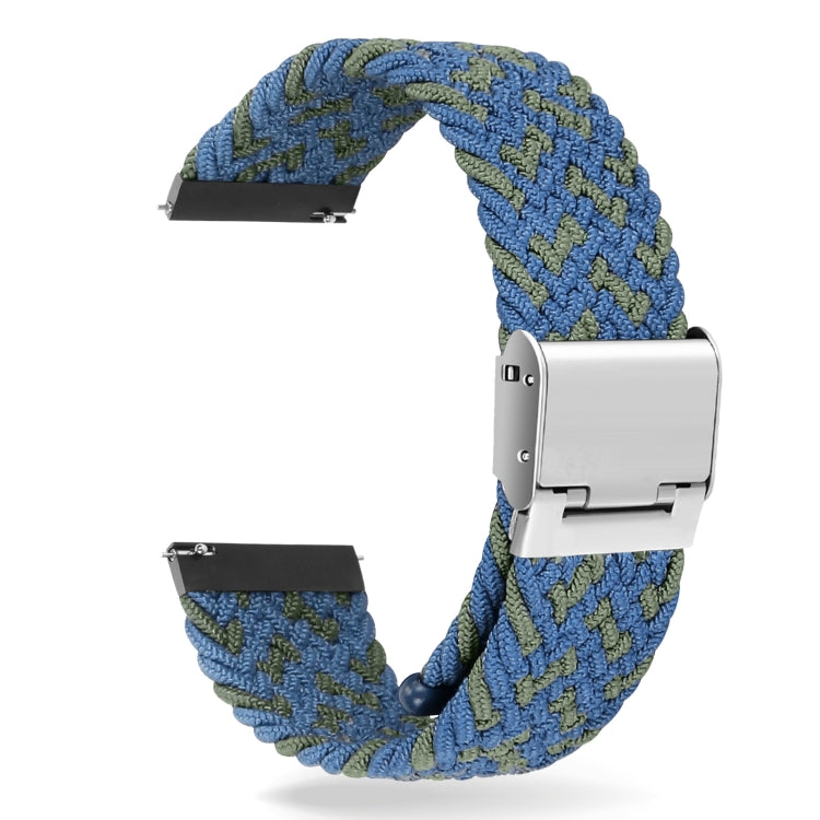 22mm Universal Nylon Braided Metal Buckle Strap, 22mm
