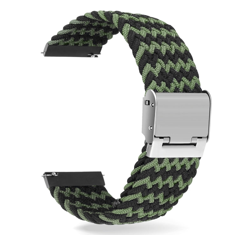 22mm Universal Nylon Braided Metal Buckle Strap, 22mm