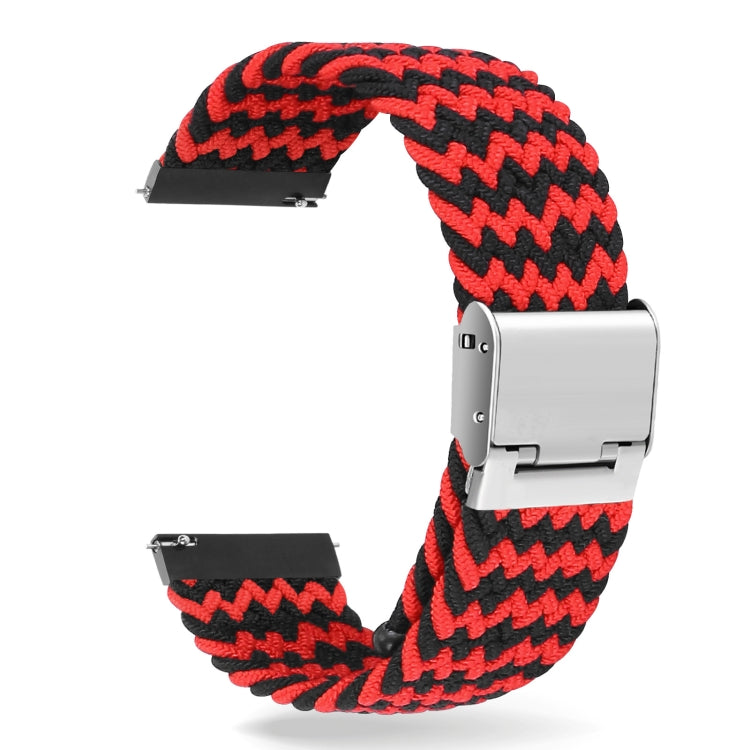 22mm Universal Nylon Braided Metal Buckle Strap, 22mm
