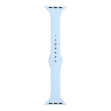 Slimming Silicone Replacement Watchband For Apple Watch Series, 7 45mm / 6&SE&5&4 44mm / 3&2&1 42mm