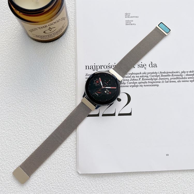 Two Sections Milan Steel Strap Watchband, 20mm, 22mm