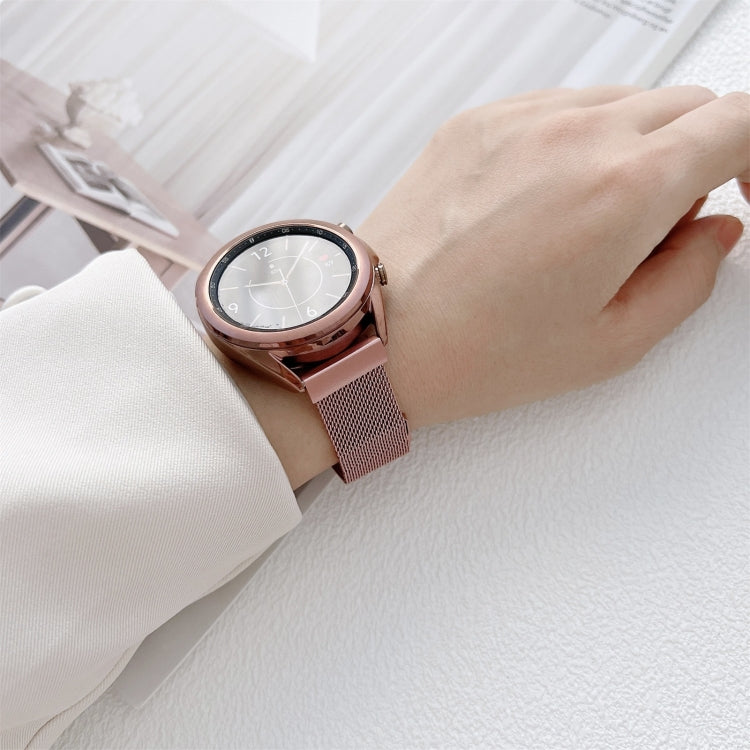 Two Sections Milan Steel Strap Watchband, 20mm, 22mm