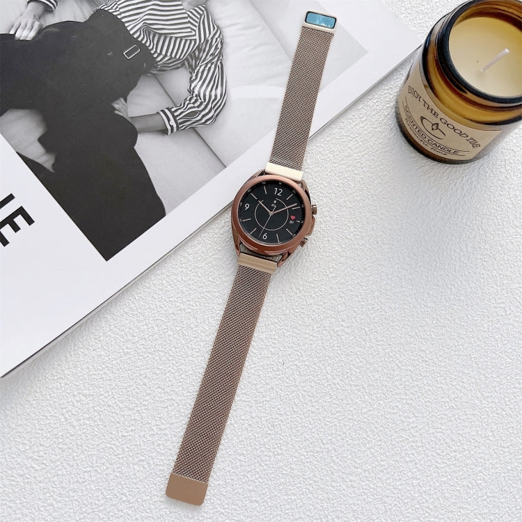 Two Sections Milan Steel Strap Watchband, 20mm, 22mm