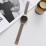 Two Sections Milan Steel Strap Watchband, 20mm, 22mm