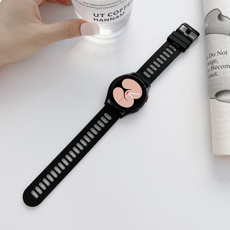 Two-color Silicone Strap Watchband, For Samsung Galaxy Watch4 40mm / 44mm