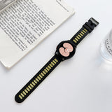 Two-color Silicone Strap Watchband, For Samsung Galaxy Watch4 40mm / 44mm