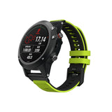 Two-color Silicone Strap Watchband, For Garmin Fenix 6