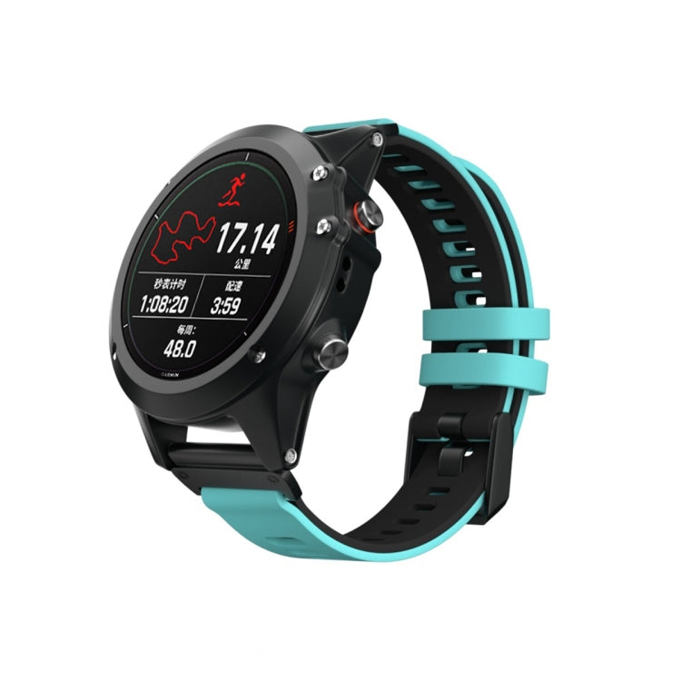 Two-color Silicone Strap Watchband, For Garmin Fenix 6