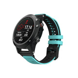 Two-color Silicone Strap Watchband, For Garmin Fenix 6