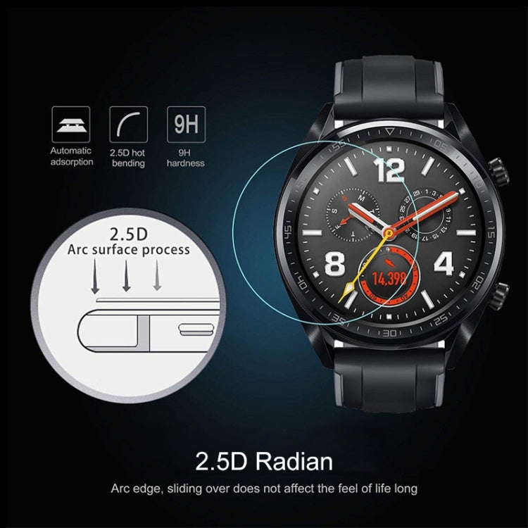 22mm Diametral Universal Tempered Glass Film for Samsung / LG / Sony / Huawei / Garmin, 22mm
