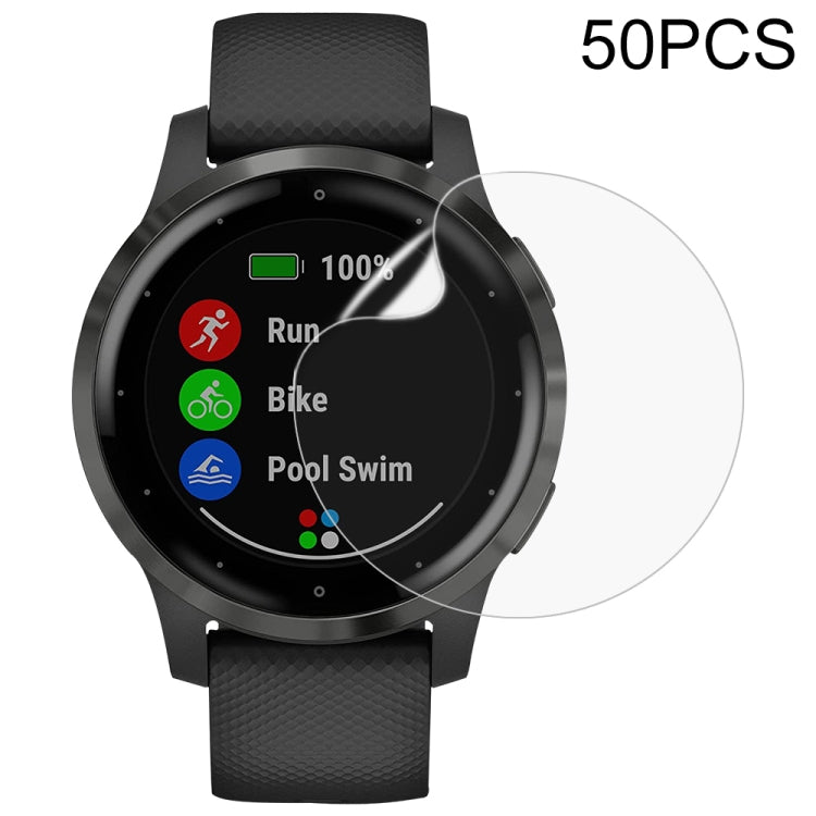 50 PCS Soft Hydrogel Film Watch Screen Protector, For Garmin Vivoactive 3, For Garmin Vivoactive 4, For Garmin Vivoactive 4S