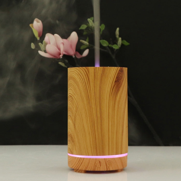 200ml Hollow-out Forest Pattern Wooden Essential Oil Aromatherapy Machine Ultrasonic Humidifier, AU Plug, USB, UK Plug, US Plug USB Light Brown-4