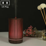 200ml Hollow-out Forest Pattern Wooden Essential Oil Aromatherapy Machine Ultrasonic Humidifier, AU Plug, USB, UK Plug, US Plug US Plug Dark Brown-2