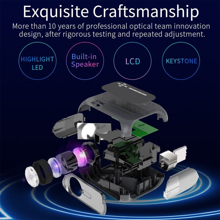 T7 1920x1080P 200 ANSI Portable Home Theater LED HD Digital Projector, Same Screen Version,, Same Screen Version, EU Plug, Same Screen Version, UK Plug, Same Screen Version, AU Plug