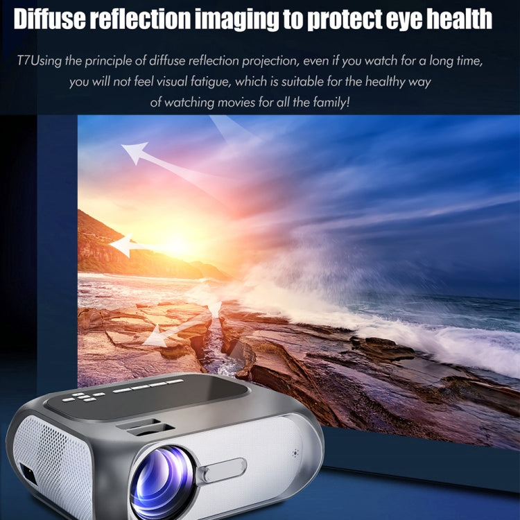 T7 1920x1080P 200 ANSI Portable Home Theater LED HD Digital Projector, Same Screen Version,, Same Screen Version, EU Plug, Same Screen Version, UK Plug, Same Screen Version, AU Plug