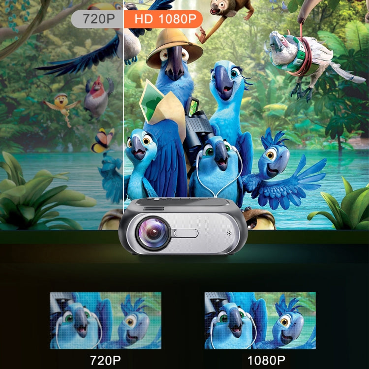 T7 1920x1080P 200 ANSI Portable Home Theater LED HD Digital Projector, Same Screen Version,, Same Screen Version, EU Plug, Same Screen Version, UK Plug, Same Screen Version, AU Plug