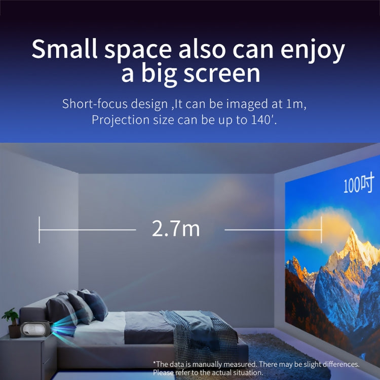 T7 1920x1080P 200 ANSI Portable Home Theater LED HD Digital Projector, Same Screen Version,, Same Screen Version, EU Plug, Same Screen Version, UK Plug, Same Screen Version, AU Plug