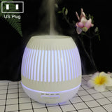 400ml Hollow-out LED Humidifier Wood Grain Air Purifier Aromatherapy Machine with Colorful LED Light, EU Plug, UK Plug, US Plug