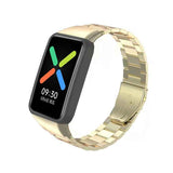Stainless Steel Three-bead Strap Watchband, For OPPO Watch Free NFC