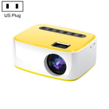 T20 320x240 400 Lumens Portable Home Theater LED HD Digital Projector, Same Screen Version,, US Plug, Same Screen Version, EU Plug, Same Screen Version, UK Plug, Same Screen Version, AU Plug, Same Screen Version US Plug, Same Screen Version White Yellow