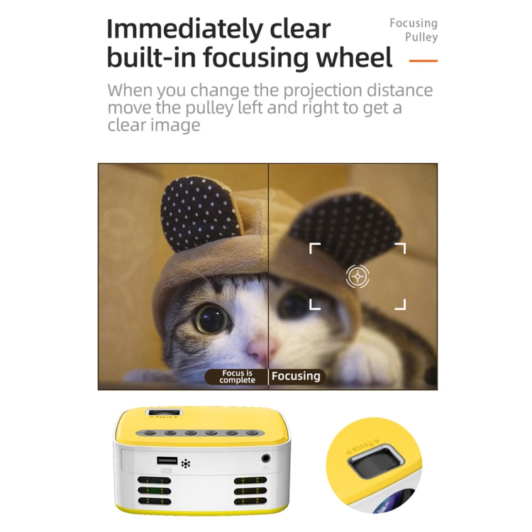 T20 320x240 400 Lumens Portable Home Theater LED HD Digital Projector, Same Screen Version,, US Plug, Same Screen Version, EU Plug, Same Screen Version, UK Plug, Same Screen Version, AU Plug, Same Screen Version