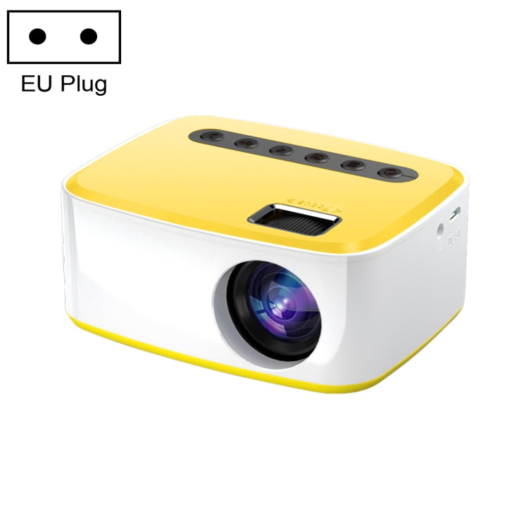 T20 320x240 400 Lumens Portable Home Theater LED HD Digital Projector, Same Screen Version,, US Plug, Same Screen Version, EU Plug, Same Screen Version, UK Plug, Same Screen Version, AU Plug, Same Screen Version EU Plug, Same Screen Version White Yellow