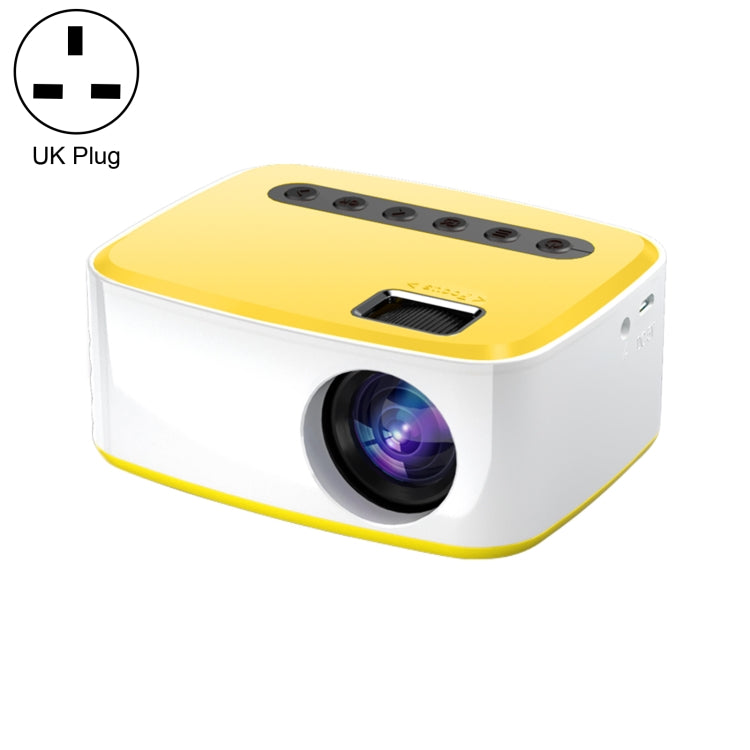 T20 320x240 400 Lumens Portable Home Theater LED HD Digital Projector, Same Screen Version,, US Plug, Same Screen Version, EU Plug, Same Screen Version, UK Plug, Same Screen Version, AU Plug, Same Screen Version UK Plug, Same Screen Version White Yellow
