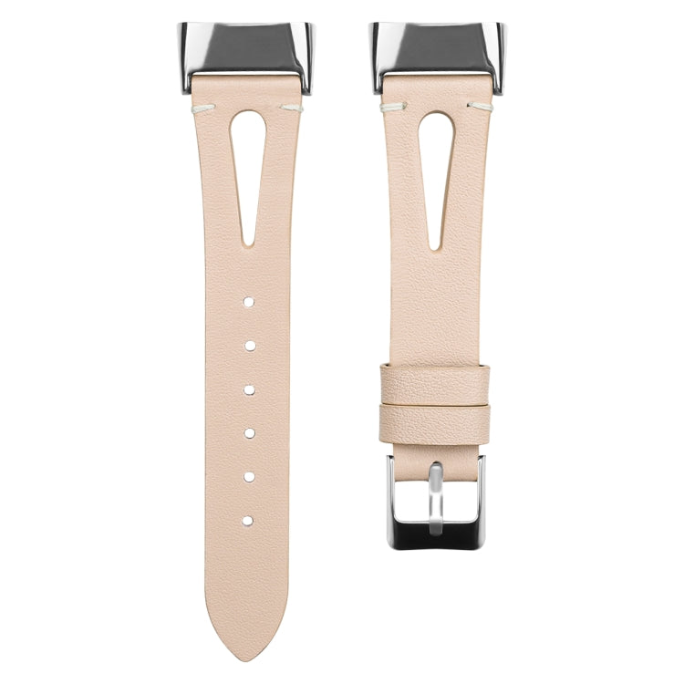 FC5-18 Pointed Tail Leather Strap Watchband, For Fitbit Charge 5