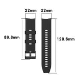 Silicone Black Buckle Watchband, For Huawei Watch GT 3 46mm/GT Runner, For Huawei Watch GT 3 42mm