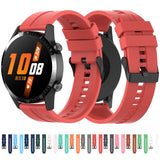 Silicone Black Buckle Watchband, For Huawei Watch GT 3 46mm/GT Runner, For Huawei Watch GT 3 42mm