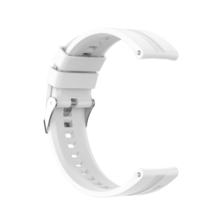 Silicone Silver Buckle Watchband, For Huawei Watch GT 3 46mm/GT Runner, For Huawei Watch GT 3 42mm