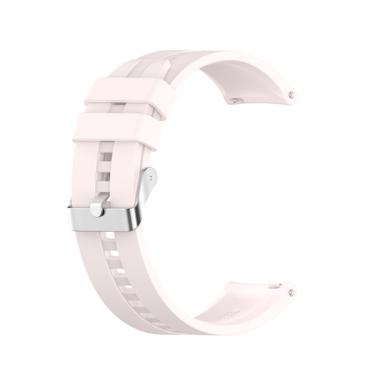 Silicone Silver Buckle Watchband, For Huawei Watch GT 3 46mm/GT Runner, For Huawei Watch GT 3 42mm
