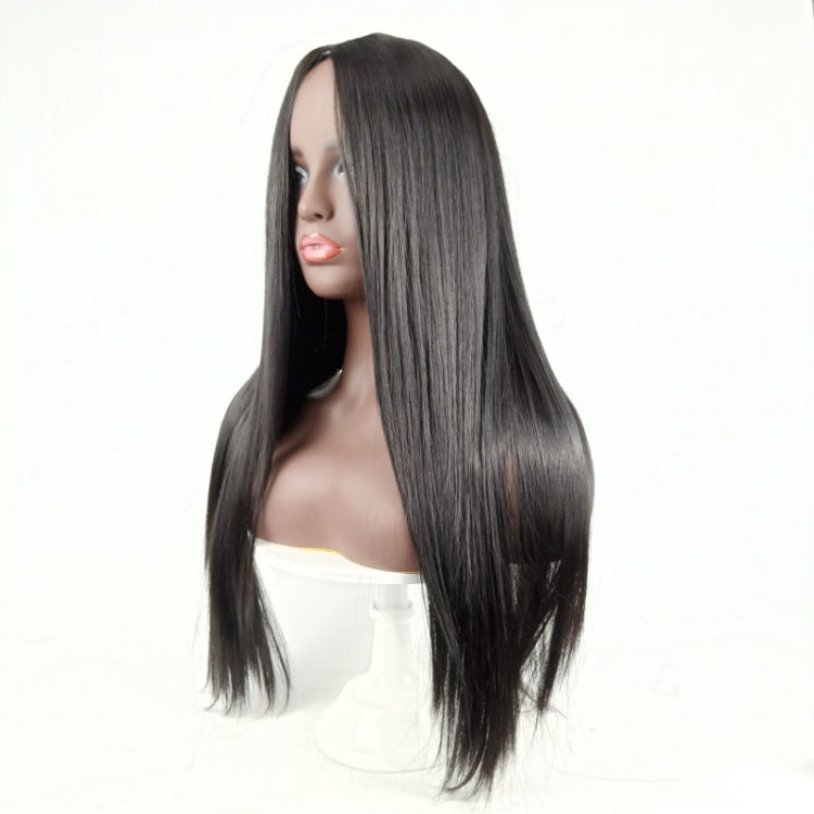 Centre-parted Long Straight Wig Headgear for Women