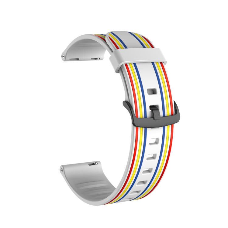 Stripe Silicone Watchband, 20mm, 22mm
