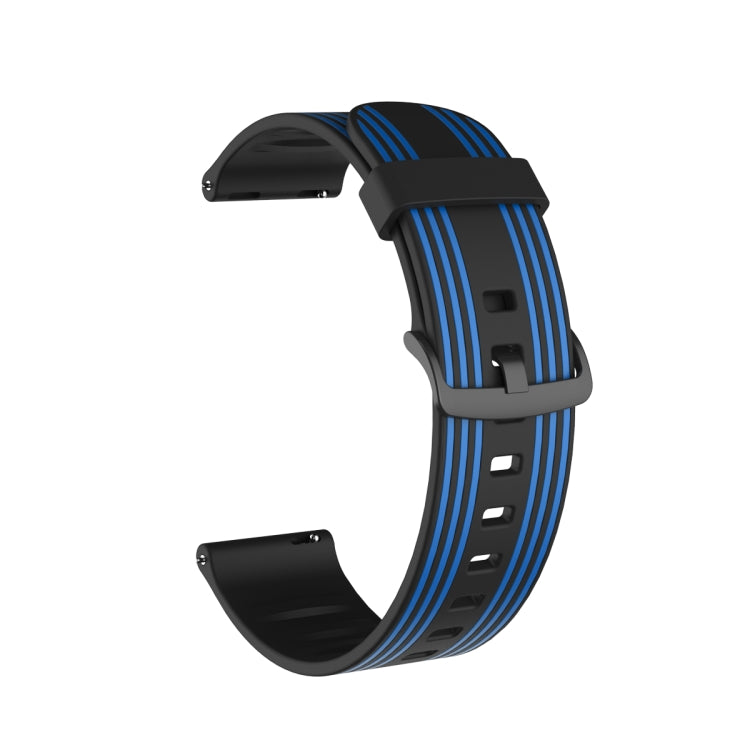Stripe Silicone Watchband, 20mm, 22mm