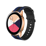 Stripe Silicone Watchband, 20mm, 22mm