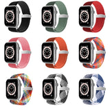 Nylon Braid Watchband For Apple Watch Series, 7 45mm / 6&SE&5&4 44mm / 3&2&1 42mm, 7 41mm / 6&SE&5&4 40mm / 3&2&1 38mm